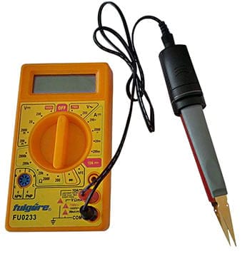 LED Test Tweezers and multimeter