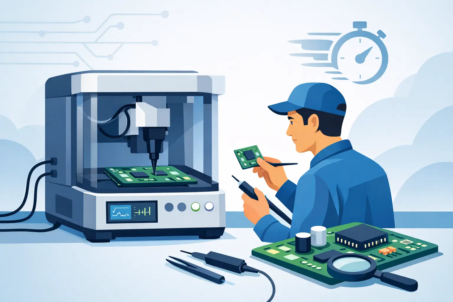 Automatic SMD Tester for Faster Board Repair