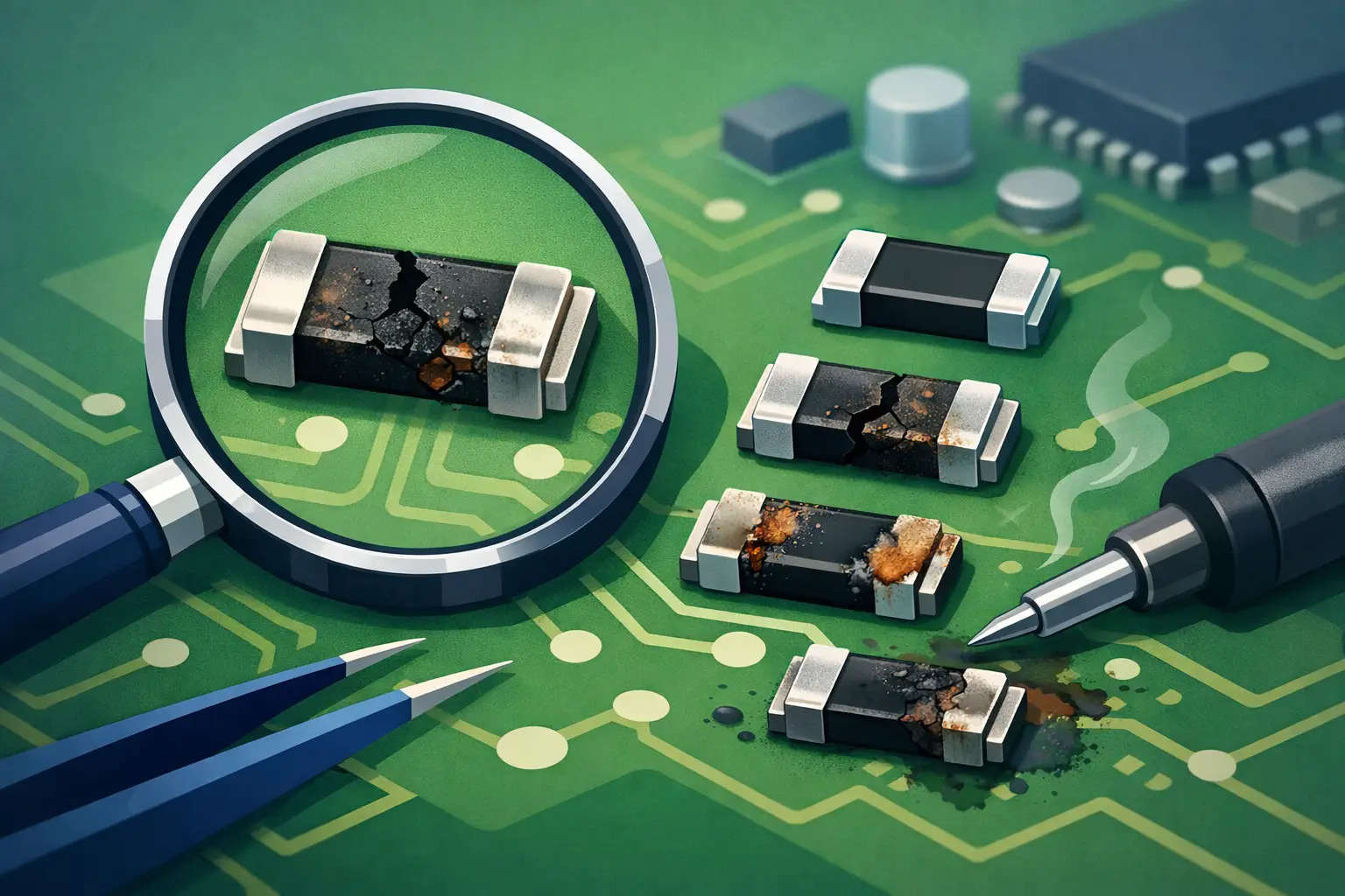 How to Spot Bad SMD Resistors on Circuit Boards