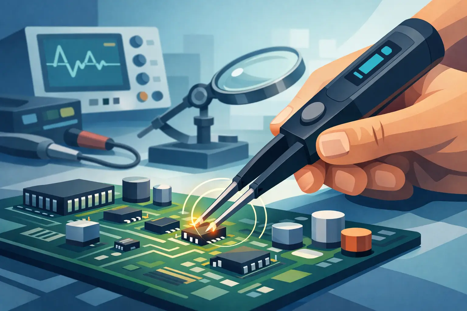 Entry Level Smart Tweezers for SMT Troubleshooting