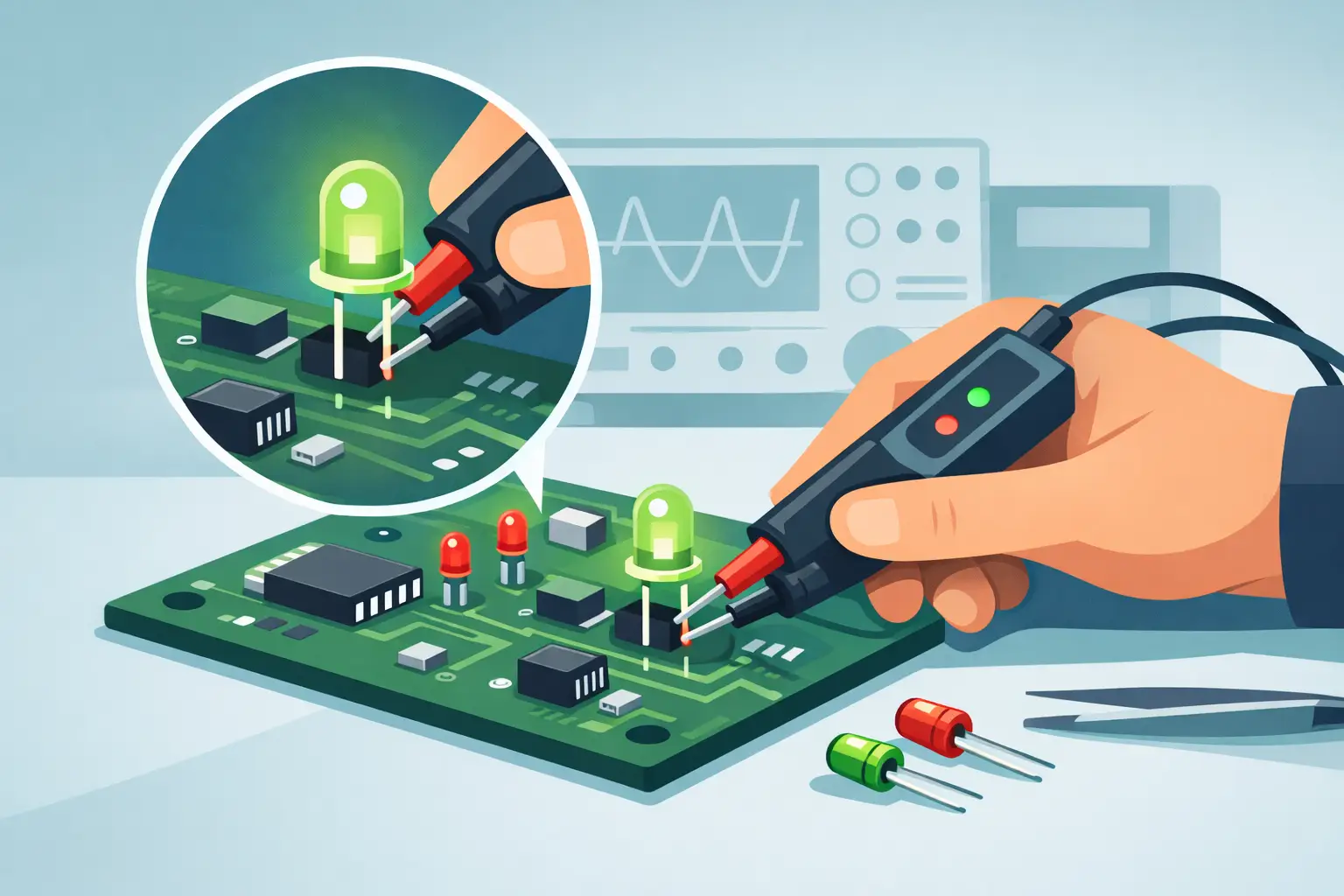 How an LED Polarity Tester Prevents Board Errors How an LED Polarity Tester Prevents Board Errors